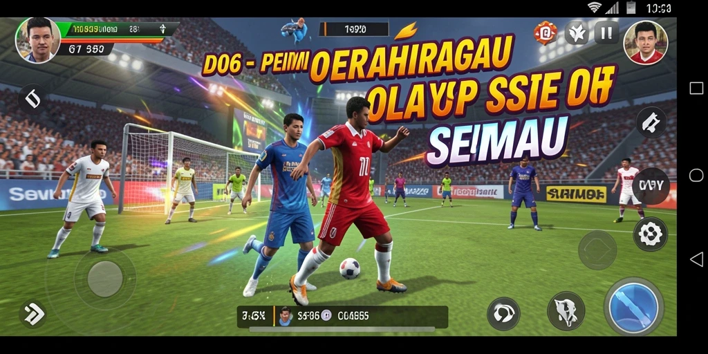 Tangkapan layar D06 menampilkan aksi gameplay olahraga yang seru dan kompetitif.