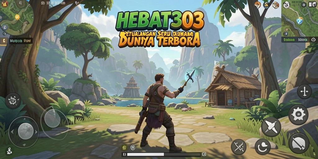 Screenshot utama HEBAT303 menampilkan petualangan seru dalam gameplay Open World.