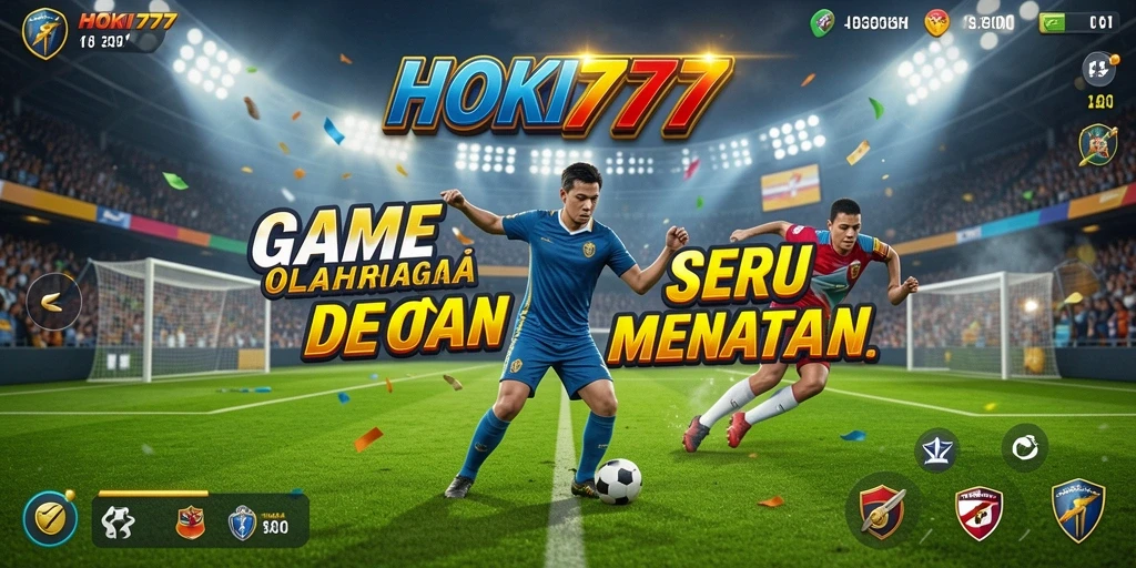 Tampilan gameplay HOKI777 yang menarik dengan aksi olahraga yang seru.