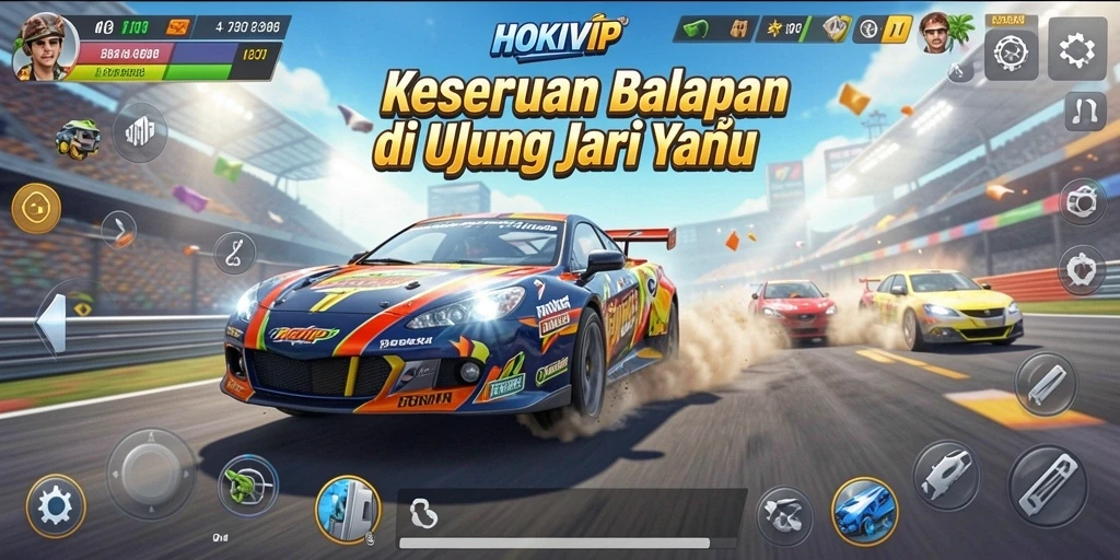 Tampilan gameplay HOKIVIP yang seru dan mendebarkan.