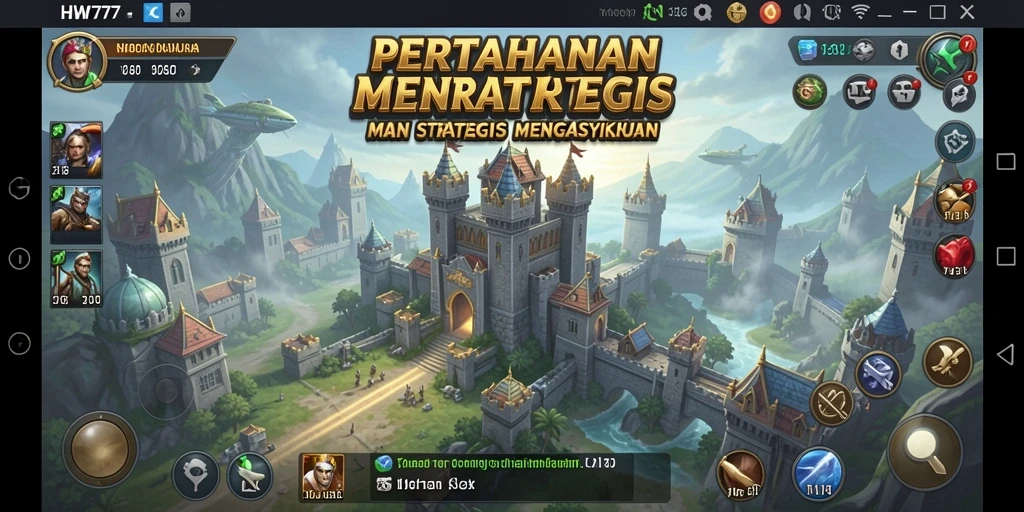Tampilan gameplay HW777 yang menegangkan dalam Tower Defense.