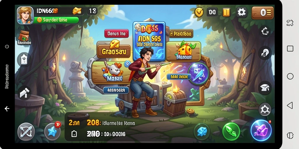 Screenshot utama IDN668 menampilkan gameplay santai dan seru.