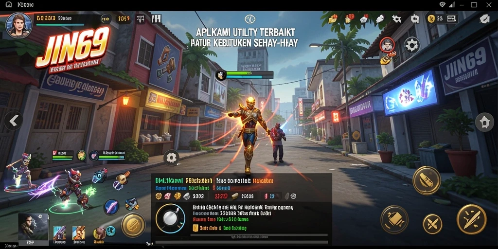 Tampilan antarmuka pengguna JIN69 yang intuitif dan modern.