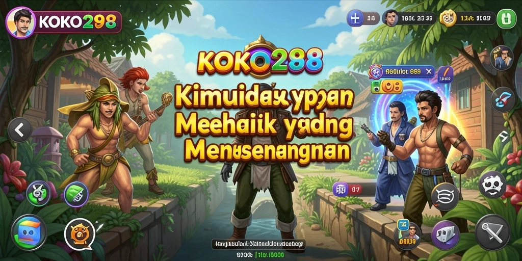 Screenshot utama KOKO288 menampilkan pengalaman gameplay simulasi yang menawan.