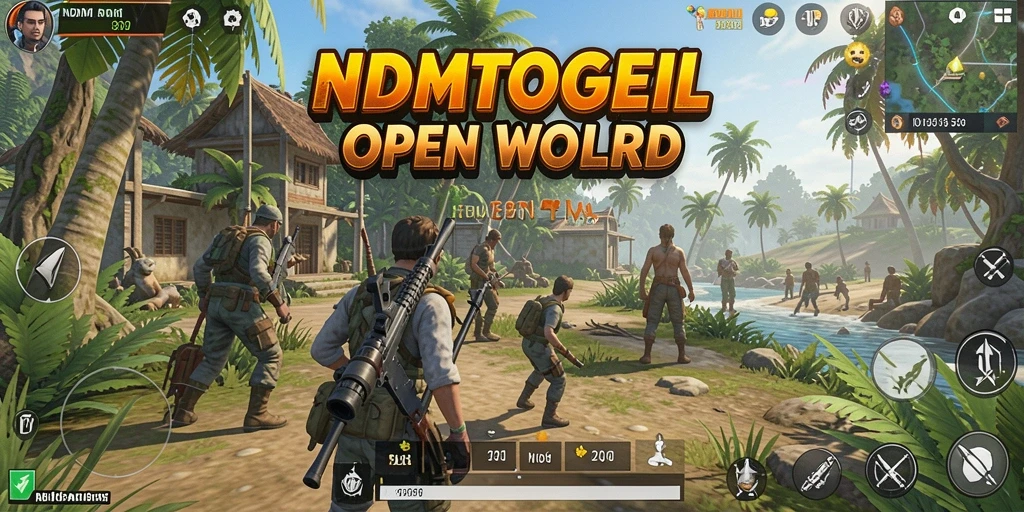 Tampilan menakjubkan dari gameplay NDMTOGEL dalam dunia Open World.