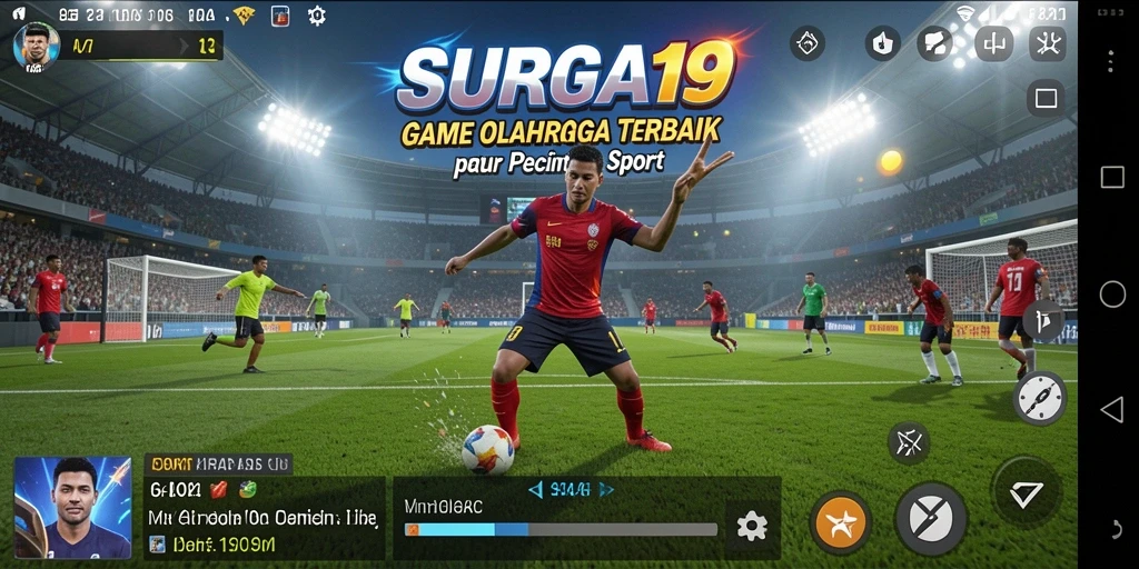 Gameplay SURGA19 yang seru dan mengasyikkan dalam genre olahraga.